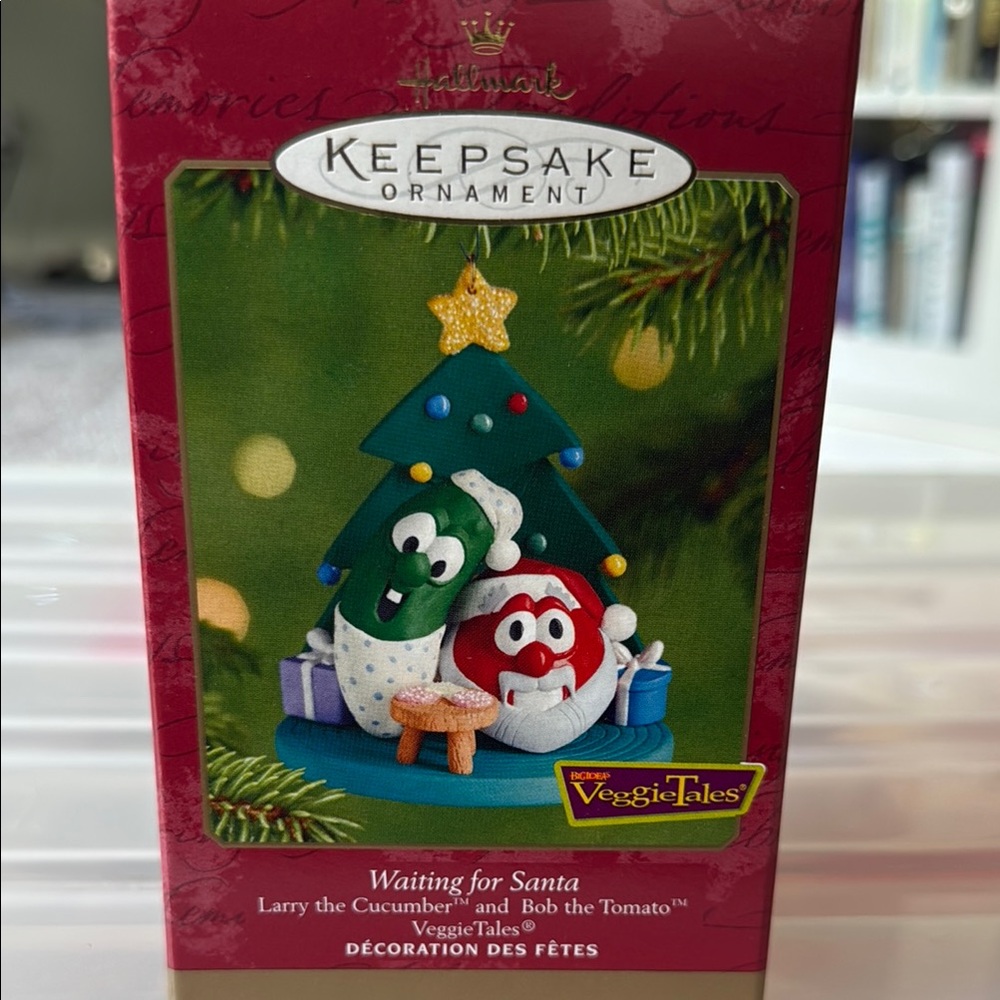 Hallmark VeggieTales Waiting for Santa Christmas ornament